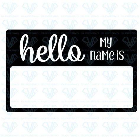 Signs Made With Cricut, My Name Is Name Tag, Cubby Name Tags, Name Tag Templates, Preschool Names, Spice Organization Drawer, Kids Vector, Spice Organization, Monogram Decal