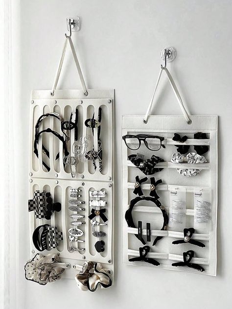 1pc Wall-mounted Hair Accessories Organizer For Headbands, Hair Ties, Hair Clips, GlassesI discovered amazing products on SHEIN.com, come check them out! Hair Clip Storage Ideas, Hair Clip Organization, Hair Clips Organizer, Hair Clip Holder Diy, Hair Accessories Organization, Hair Accessories Organizer, Hair Tie Organizer, Hair Clip Storage, Hair Clip Organizer