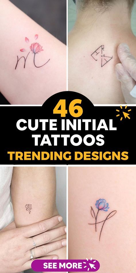 Discover a stunning array of 46 vibrant initial tattoo designs that celebrate uniqueness and diversity. From colorful lettering to rainbow-inspired symbols, find inspiration for expressing your individuality through body art. Choose the design that resonates with you and proudly showcase your initials in a way that reflects your true colors. Let these tattoos be a joyful celebration of self-expression and diversity, embracing the beauty of uniqueness. Initial Tattoo Designs, Initial Tattoo Ideas, Initial Tattoos, Rainbow Tattoo, H Tattoo, Tattoos For Men And Women, Colorful Lettering, Rainbow Tattoos, Unique Tattoo Ideas