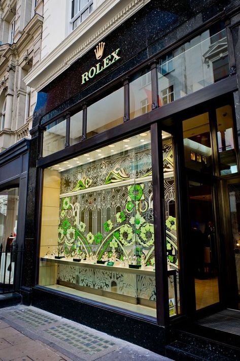 13.) John went straight to the local Rolex store to reward himself Rolex Store, Rolex Boutique, Luxury Jewelry Display, Viking Yachts, Rolex Shop, Shop Facade, Mens Designer Watches, Rolex Yacht Master, Shop Front Signage