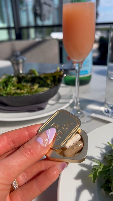 Portable pill case Probiotics Arrae anti bloat Symbiotic RH Rooftop Restaurant Glamnetic nails #LTKunder100 #LTKtravel #LTKhome Pill Containers Aesthetic, Pill Box Design, Pill Case Ideas, Cute Pill Case, Pill Case Aesthetic, Pill Box Aesthetic, Pill Aesthetics, Pill Box Diy, Rh Rooftop Restaurant