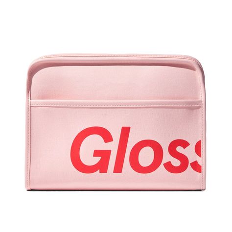 cosmetic toiletry bags Glossier Pink Pouch, Best Round Brush, Best Wrinkle Filler, Brush For Hair, Wrinkle Filler, Shopping Games, Pink Pouch, Glossier Pink, Round Brush