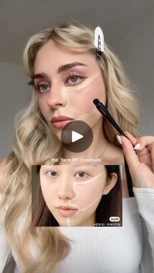 6.9M views · 151K reactions | face lift & sculpt concealer technique🧸🤍 ad 
products i used:
@shiseido Synchro Skin Self Refreshing Concealer + Shiseido Tsutsu Fude Concealer Brush

#makeup #makeuphacks #makeuptutorial #concealer #concealerhack #makeuptransformation #facelift #facesculpting #liftingconcealer | Lenka Lul Shiseido Synchro Skin, Instagram Face, Brush Makeup, Reaction Face, Face Lift, Concealer Brush, Maquillaje De Ojos, Concealer, Makeup Tips