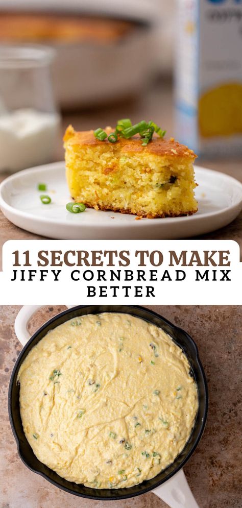 Boxed Cornbread Better, Corn Muffin Mix Recipes, Cornbread Muffins Jiffy, Muffin Mix Recipe, Jiffy Recipes, Jiffy Cornbread Recipes, Leftover Cornbread, Lifestyle Of A Foodie, Jiffy Cornbread Mix