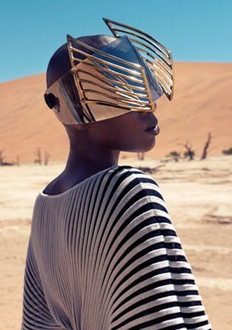 Desert Fashion Editorial, Desert Editorial, New Retro Wave, Desert Fashion, Futuristic Fashion, Afro Punk, Avant Garde Fashion, Afro Art, Future Fashion