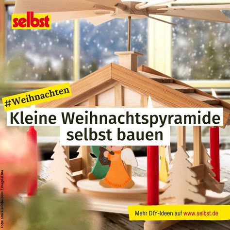 Im #Erzgebirge gehören #Weihnachtspyramiden genauso zum #Fest wie die #Krippe oder der #Christbaum. Wir zeigen den #Bau einer kleinen Weihnachtspyramide aus #Holz für die #Fensterbank.