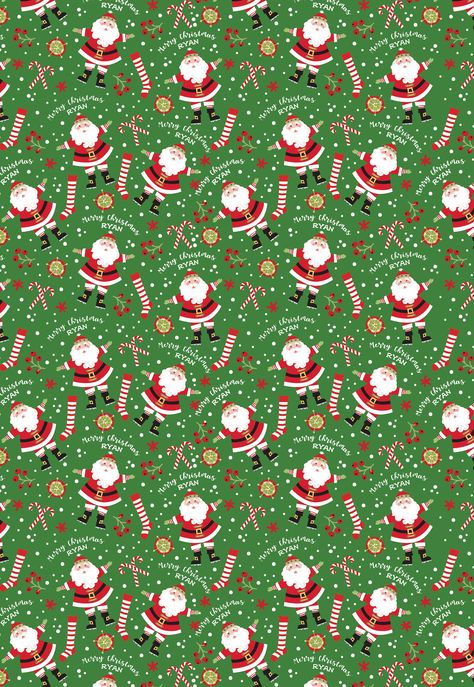 "Personalized Santa Gift Wrap, Set of 5 Sheets Wrapping Paper, Santa Wrapping Paper, 20\" x 29\" Wrapping Sheets for Christmas from our collection of Whimsical Wall Art, Stationery & Gifts. TO ORDER -------------- Fill our personalization section and provide name as you would like it to appear on Gift Wrap Sold in sets of 5 measuring 20\" x 29\" and ship in a sturdy mailing tube. © Copyright Julie Bluét Inc.  All Rights Reserved. Be sure to check out our complete line of products at: www.juliebl Gift Wrap Wallpaper, Christmas Wrapping Paper Printable, Santa Wrapping Paper, Santa Wrapping, Christmas Party Backdrop, Vintage Paper Printable, Stationery Gifts, Owl Clip Art, Whimsical Wall Art