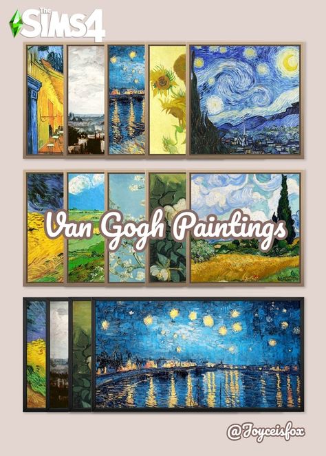 Sims 4 House Design, Sims 4 Cc Furniture, Van Gogh Paintings, Best Sims, Sims 4 Build, Sims 4 Houses, Sims 4 Clothing, The Sims4, Sims Mods