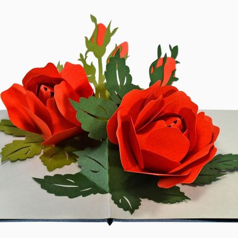 Cut Pop Up on Instagram: “Are you searching for a meaningful gift for your special one? The Blooming Red Rose 3D Pop Up Card can be exactly what you need.” 3d Birthday Card, Card Anniversary, Pop Up Book, Anniversary Card, Flower Lover, Mother In Law, Display Cards, Yellow Roses, Anniversary Cards