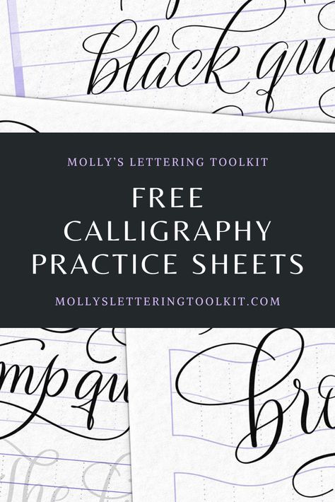 Designing with Lettering: Free Customizable Calligraphy Templates Procreate Calligraphy Practice Sheets, Learn Calligraphy Free Printables, Calligraphy Practice Sheets Free, Calligraphy Practice Sheets, Calligraphy Templates, Modern Calligraphy Practice, Handwriting Practice Paper, Learn Modern Calligraphy, Free Calligraphy