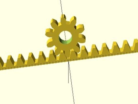 Simple rack and pinion code for reusing in other projects by sasa - Thingiverse Johnny 5, Perpetual Motion, Rack And Pinion, 3d Printers, Robotics, 3d Printer, 3d Print, 3d Printed, Metal Working