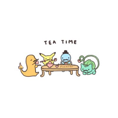 TEA TIMEEE by pikarar.deviantart.com on @deviantART Chibi Sitting, Like A Sir, Pokémon Master, Nerd Life, All Pokemon, Kawaii Shop, Cute Little Drawings, Pokemon Fan, Cute Pokemon