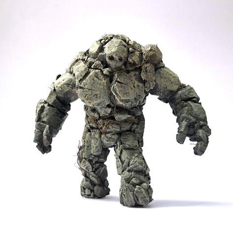 Clay Golem Fantasy Art, Armorer Artificer, Rock Golem, Loot Studios, Stone Giant, Rock Monster, D&d Online, Mc Ideas, Dnd Crafts