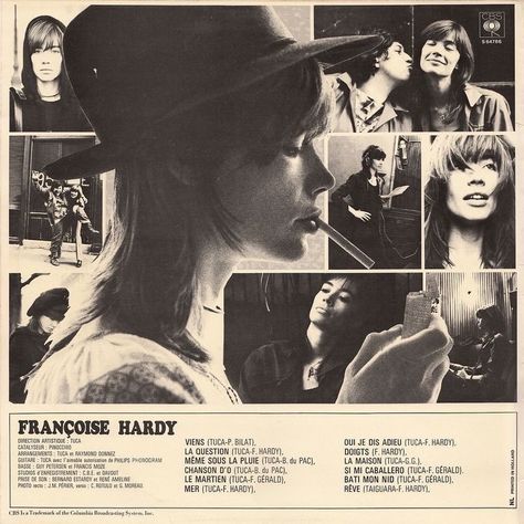 Françoise Hardy Aesthetic, Francoise Hardy Aesthetic, French New Wave, Francoise Hardy, I'm With The Band, Crash Course, Room Posters, The Villain, 로고 디자인