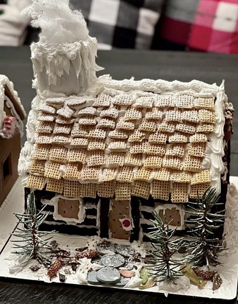 Graham Gingerbread House, Ikea Gingerbread House, Brahman Cracker Gingerbread House, Gingerbread Lake House, Gramcracker Gingerbread House, Ghram Cracker Gingerbread Houses, Christmas Kitchen, Deck The Halls, Licorice