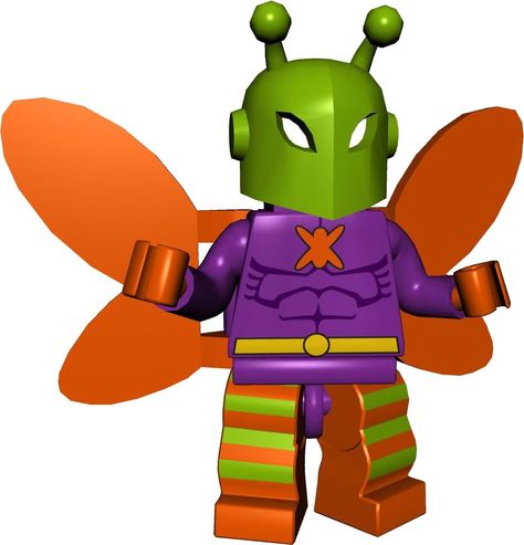 Killer Moth - The Lego Batman Wiki  One Of The Greatest games of all Time. AND it has KILLER MOTH! SQUEE! Lego Batman The Videogame, Killer Moth, Batman Photo, Lego Batman, Artwork Images, Moth, Lego, Batman, Green