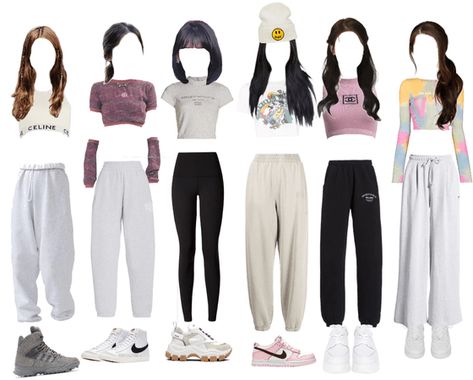 Kpop Clothes, Korean Outfits Kpop, Dr Wardrobe, Kpop Fits, Daily Day, Dance Outfits Practice, Nike Blazer Mid 77, Practice Outfits, Nike Blazer Mid