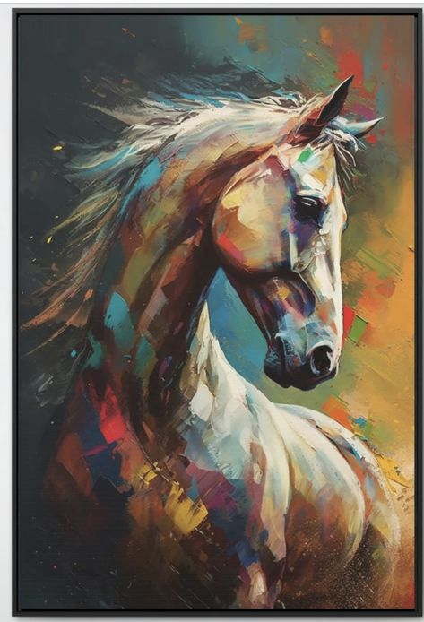 Abstract Horses Acrylic, Horse Painting On Canvas Easy, Horse Paintings Acrylic, Abstract Horse Art, Horse Watercolor, Horse Canvas Painting, Abstract Horse Painting, Earth Drawings, Abstract Horse