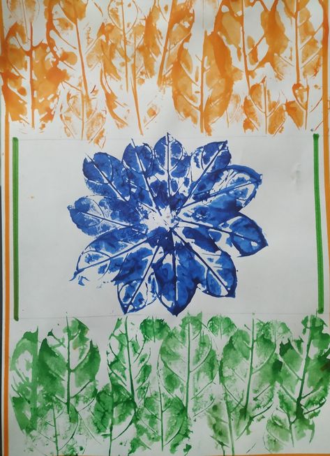 Independence day activity #DIY# leaf texture. Independence Day Art For Kids, Independence Day Craft Activity, Addition Activities Preschool, Independence Day Activities For Kids, Playgroup Activities, Easy Math Worksheets, Independence Day Activities, Toddlers Activities, Diy Leaf