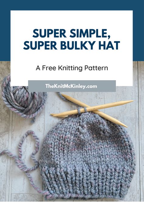 Chunky Wool Hat Knitting Patterns Free, Top Down Knit Hat Pattern Free, Super Bulky Hat Knitting Pattern Free, Super Bulky Knitting Patterns Free, Bernat Blanket Yarn Knit Hat Patterns, Bulky Baby Hat Knit Pattern, Basic Chunky Knit Hat Pattern Free, Knitted Hats With Bulky Yarn, Knitting Patterns Free Hats Bulky Yarn