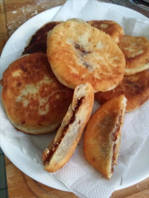 Sweet pancakes with brown sugar syrup filling (Hotteok) recipe - Maangchi.com