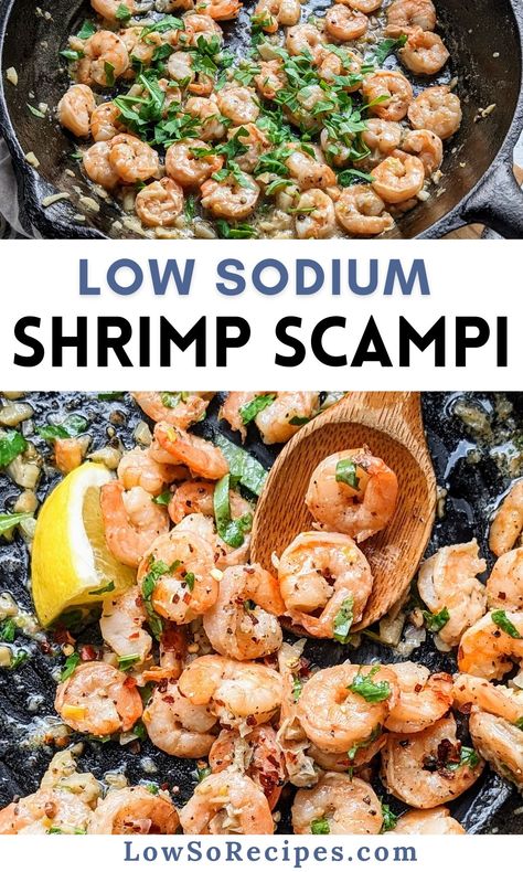 Low Salt Shrimp Recipes, Renal Diet Shrimp Recipes, Low Sodium Cardiac Diet Recipes, Dash Diet Shrimp Recipes, Low Sodium Shrimp Scampi, Heart Healthy Meals Low Sodium, Low Sodium Seafood Recipes, Healthy Low Sodium Meals, Low Sodium Fish Recipes