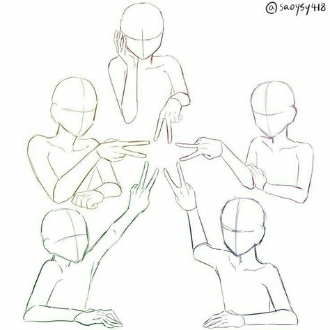 How To Draw People, Drawing Body Poses, Anime Karakterek, Draw People, Draw The Squad, Desen Anime, Different Poses, Drawing Style, Drawings Of Friends