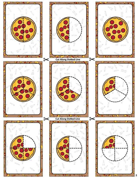 Fractions Year 2, Fractions For Kids, Fractions Pictures, Pizza Fractions, Math Fractions Worksheets, Simple Fractions, Pattern Grading, Intuitive Design, Math School