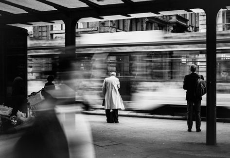 A Simple Secret to Better Street Photography City Streets Photography, Black And White People, Shutter Photography, Long Exposure Photography, Time Photography, Motion Blur, Bnw Photography, Time Art, Street Photo