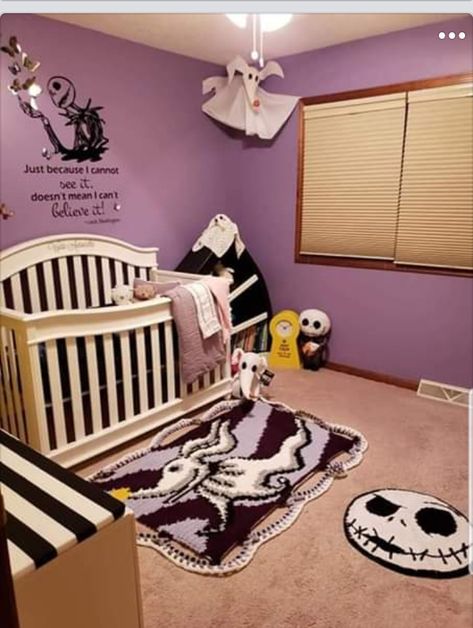 Nightmare Before Christmas Nursery Ideas, Christmas Nursery Ideas, Goth Baby Nursery, Goth Baby Clothes, Gothic Nursery, Halloween Nursery, Christmas Nursery, Cow Nursery, Pregnancy Ideas