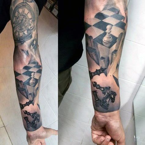 60 King Chess Piece Tattoo Designs For Men - Powerful Ink Ideas Chess Piece Tattoos For Men, Chess Tattoo Ideas For Men, King Chess Piece Tattoo, Chess Piece Tattoo, Chess Tattoo, Square Tattoo, Tiger Tattoo Sleeve, King Chess Piece, King Chess