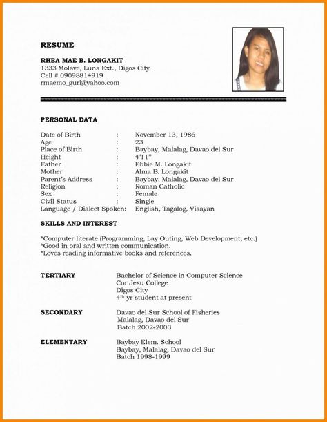 resume format examples Resume Format For Job, Europass Cv, Cv Format For Job, Resume Format Free Download, Resume Form, Resume Format Examples, Biodata Format Download, Basic Resume Examples, Marriage Biodata Format