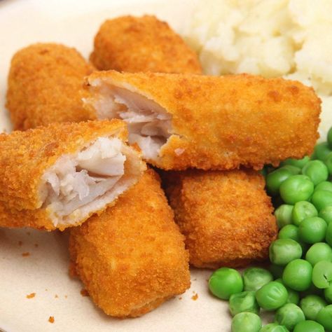 Homemade Fish Fingers, Rockfish Recipes, Frozen Fish Fillets, Flounder Recipes, Fish Fingers, Fish Finger, Fish Sticks, Diner Recept, Fish Sandwich