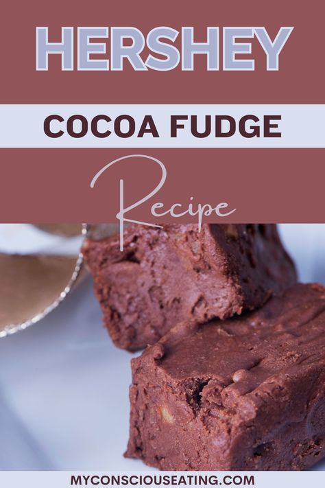 Decadent fudge treat Hershey’s Cocoa Fudge, Fudge Recipes Cocoa Powder, Hershey Bar Fudge, Hersey Cocoa Recipes, Hersheys Cocoa Fudge Recipe, Original Hershey Cocoa Fudge Recipe, Hershey Cocoa Fudge Recipe, Hersheys Cocoa Recipes, Hershey Chocolate Fudge Recipe