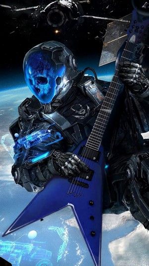 Sci-Fi, Skull, Astronaut, Electric Guitar, 4K phone HD Wallpapers, Images, Backgrounds, Photos and Pictures Electrical Wallpaper, Wallpaper Electric Guitar, Electric Guitar Wallpaper, Guitar Display Wall, Electric Wallpaper, Guitar Fretboard Notes, Black Sci Fi, Fake Story Video, Wallpaper Guitar