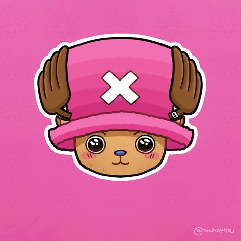 Artist: toraoshyou (Twitter) One Piece Chibi, Happy Birthday Tony, Pins Anime, One Piece Theme, Work Icon, One Piece Logo, One Piece Chopper, Tony Tony Chopper, Tony Chopper