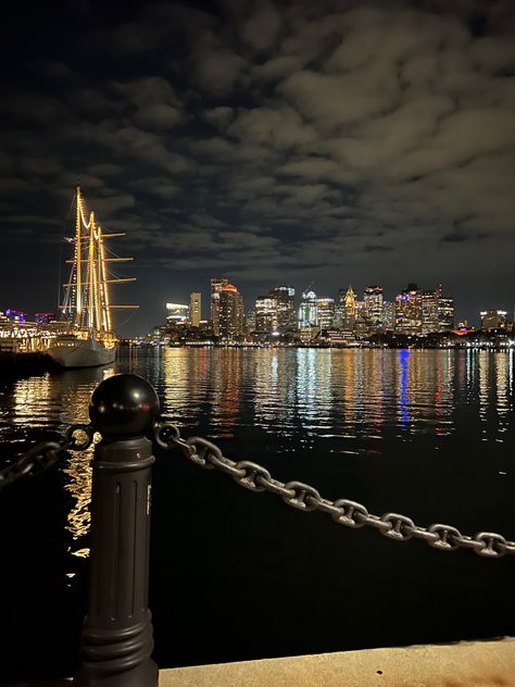 East Boston, Boston City, Aesthetic Types, Boston Skyline, Tall Ship, Dream City, Tall Ships, New York Skyline, Boston