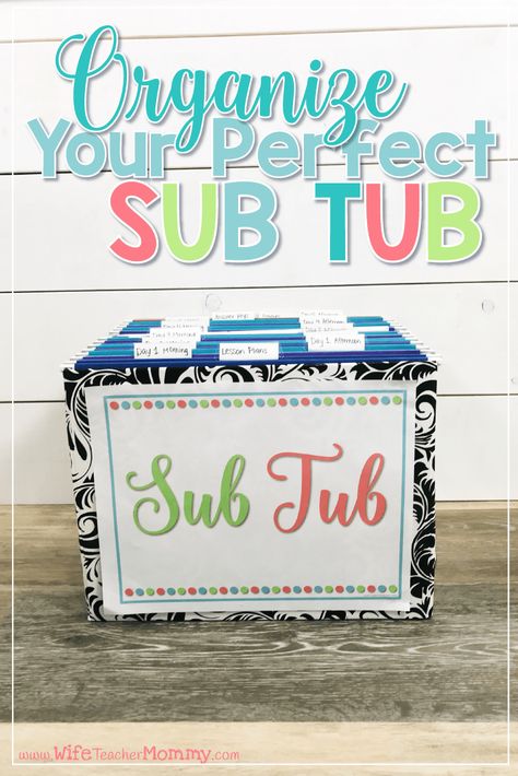 Do you have a sub tub? Having an organized sub tub can help make taking days off so much easier! Check out these tips to get your substitute plans put together in a sub tub. Your sub plans will be ready to go! Perfect for emergency sub plans. Substitute Plans, Substitute Teaching, Substitute Teacher, First Grade Classroom, Teacher Organization, Classroom Setup, Beginning Of School, Teacher Tools, Future Classroom