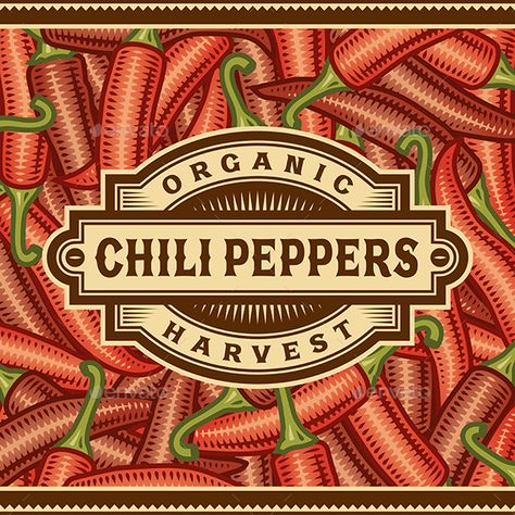 Chili Board, Pepper Harvest, Thanksgiving Labels, Mask Illustration, Chili Cook Off, Vintage Thanksgiving, Clipping Masks, Frame Background, Compass Rose