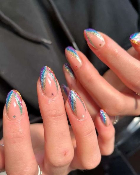 Coachella Nails, Disco Nails, Nail Long, Happy Nails, Coffin Nails Long, Sparkle Nails, Hollywood Star, Manicure Y Pedicure, Christmas Nail