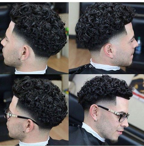 Pinterest @sheSoBoujie Low Fade Curly Hair, Blowout Haircut, Fade Haircut Curly Hair, Taper Fade Curly Hair, Mens Hairstyles Curly, Curly Hair Fade, Low Fade Haircut, Men Haircut Curly Hair, Textured Haircut