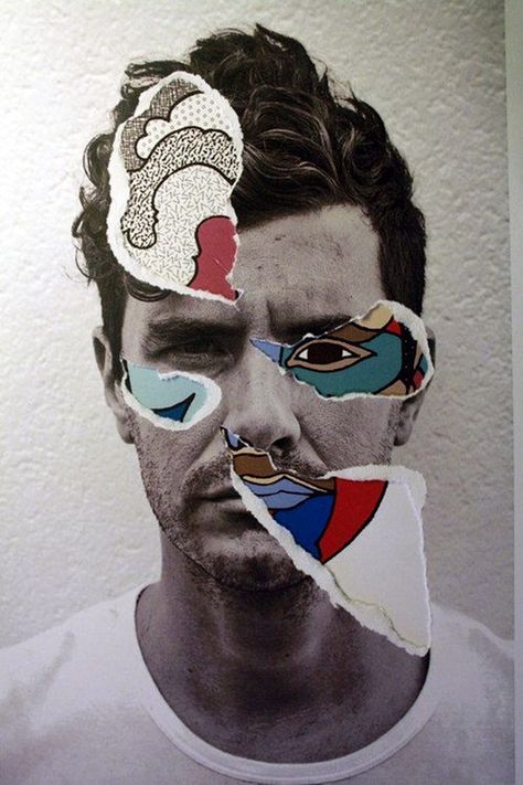 Exclusive Collage Portrait Art Works (29) Collage Foto, Double Exposition, Collage Portrait, Collage Kunst, Montage Photo, Gcse Art, Art Brut, Cd Cover, Arte Inspo