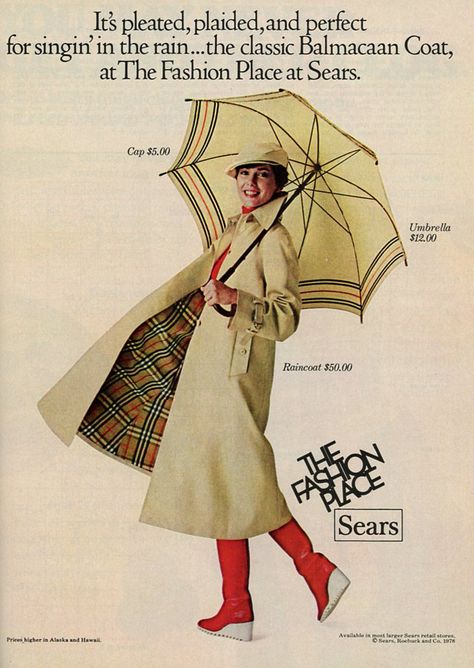 Vintage Umbrella, 70’s Fashion, Old Advertisements, Retro Ads, 1970s Fashion, Moda Vintage, Instagram Design, 70s Fashion, Homework