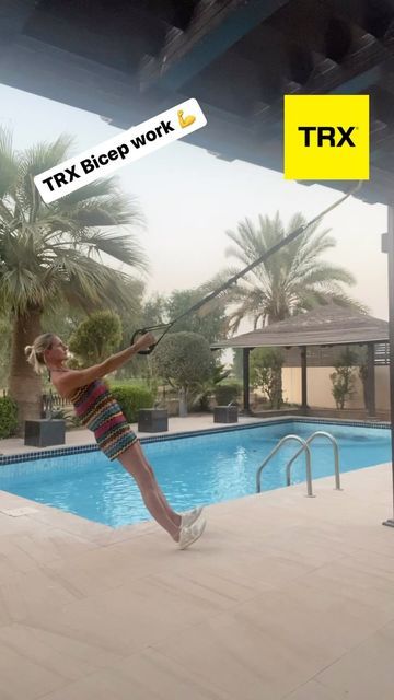 Trx Bicep Exercises, Bicep Exercises, Trx Suspension Training, Trx Training, Trx Workouts, Biceps Workout, Bicep Curls, Functional Training, Total Body Workout