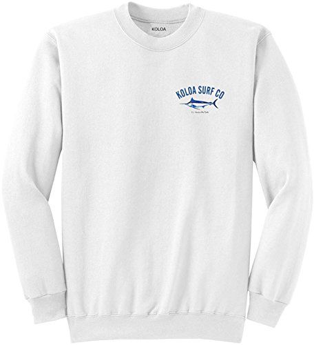 Koloa Surftm Hawaiian Blue Marlin Logo Crewneck Sweatshirt USAWhitecM >>> To view further for this item, visit the image link. Surf Sweatshirt, Surf Hoodies, Mavericks Surfing, Earl Sweatshirt, Blue Marlin, Surf Shirt, Surf Outfit, Blue Hawaiian, Slouchy Beanie