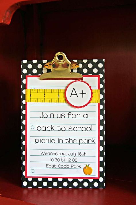 Back To School Back to School Party Ideas | Photo 4 of 27 Back To School Party Ideas For Adults, Back To School Party For Adults, Back To School Teacher Luncheon Ideas, Back To School Party Invitations, Customizable T-shirt For Back To School Events, Back To School Party Flyer, Bts Party, Back To School Party Ideas, School Party Invitation