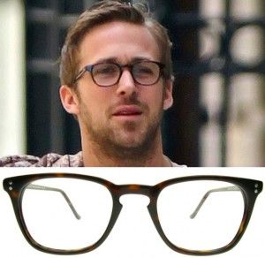 Tortoise & Blonde Collins frames in “True Tortoise”. Ryan Gosling Glasses, Ryan Gosling Beard, Ryan Gosling Style, Nerdy Glasses, Heart Throb, Shabby Look, Warby Parker, Classic Sunglasses, Ryan Gosling