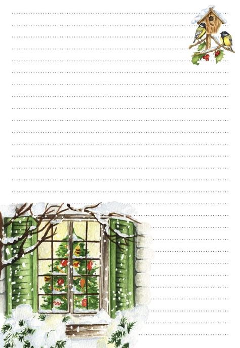 Christmas Stationary Printable, Art Supplies List, Stationary Printable, Printable Lined Paper, Recipe Book Templates, Christmas Writing, Writing Paper Printable Stationery, Free Printable Stationery, Writing Paper Printable