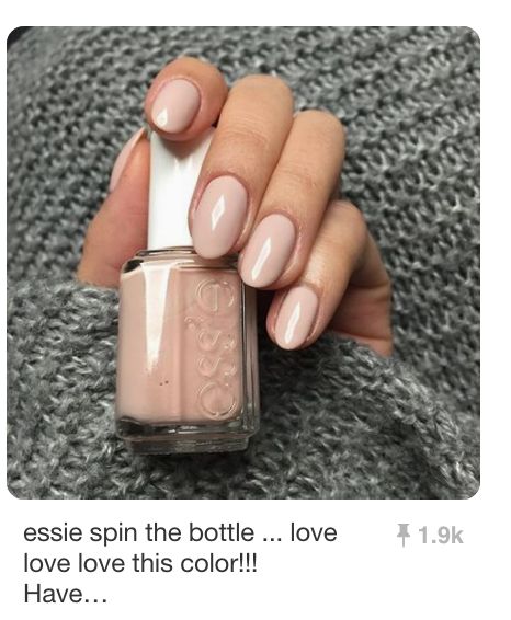 Essie Spin the Bottle Simple Elegant Nails, Neutral Nail Color, Essie Nail, Neutral Nails, Elegant Nails, Manicure Y Pedicure, Feel Pretty, Nail Polish Colors, French Manicure