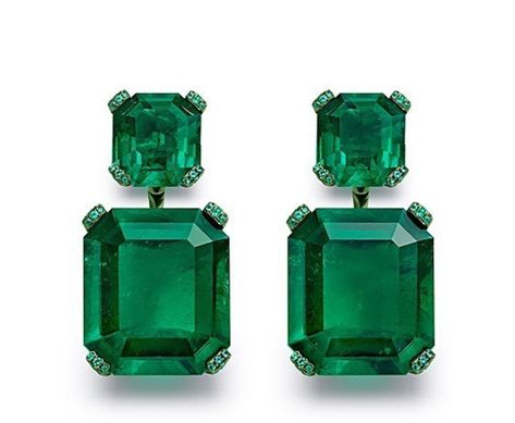 Vintage Emerald Earrings, Katerina Perez, Emerald Diamond Earrings, Dior Earrings, Diamond Earring, Indian Wedding Jewelry, Diamond Brooch, Colombian Emeralds, May Birthstone